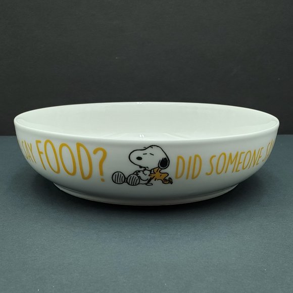 Peanuts Snoopy Did Someone Say Food Dinner Bowl Snack Pasta Serving Dish - Picture 4 of 7